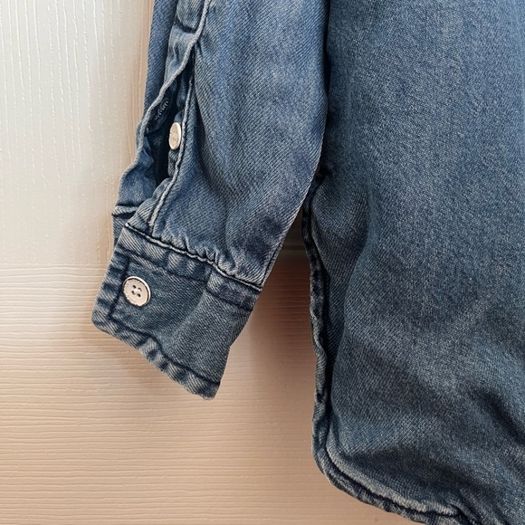 Calvin Klein Denim Button-Up Shirt, Size Extra Small - Picture 7 of 8